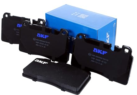 SKF Scheibenbremse Bremsbelag VKBP 80225-4er Set - Position Vorderachse Höhe 77 mm Länge 154 mm Breite 83 mm Dicke 16,6 mm - OE Qualität | Kompatibel mit: AUDI A6 Allroad C7, A6 C7, A6 C7 Avant, A7 Sportback, Q5, Q5 Van, PORSCHE MACAN
