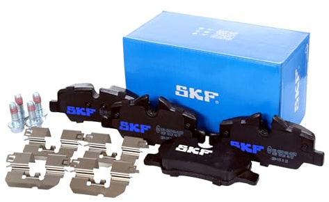 SKF Scheibenbremse Bremsbelag mit Zubehör VKBP 90124-4er Set - Position Hinterachse Höhe 73 mm Länge 166 mm Breite 103 mm Dicke 16,7 mm OE Qualität