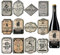 72pcs Halloween Wine Bottle Labels, Waterproof Wine Labels Potion Bottle Labels Stickers Apothecary Decals Wine Bottle Stickers for Halloween Party Decor
