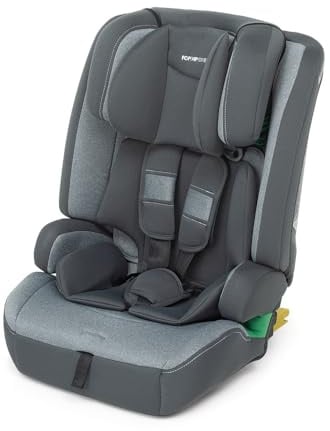 Foppapedretti Kindersitz Street I-Size für Kinder von 76 bis 150 cm, 15 Monate - 12 Jahre, ECE R129 konform, 3-Punkt-Befestigung, Safe Body Protection, Seitenaufprallschutz, silber