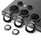 JETech Camera Lens Protector for Samsung Galaxy S24 Ultra, 9H Tempered Glass Metal Individual Ring Cover, Easy Installation Tray, HD Clear, 1 Set (Black)