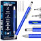 NADRQQE Multifunktionswerkzeug, 6-in-1, blaues Aluminium, Kugelschreiber, Lineal, Schlitz- und Kreuzschlitzschraubendreher, Stylus, Wasserwaage