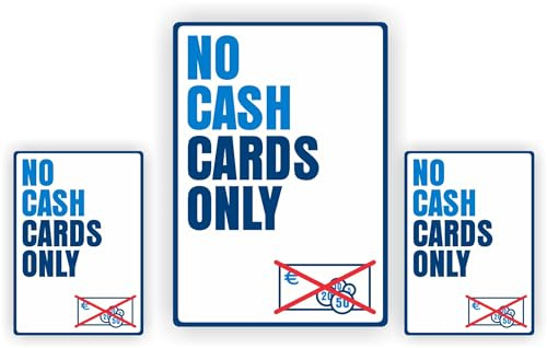 JERMA Allerhandestickers No cash cards only sticker
