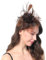 Ladiery Damen Fascinators Hut für Tea Party Mesh Blume Feder Perlen Kentucky Derby Hüte mit Stirnband und Clip für Mädchen