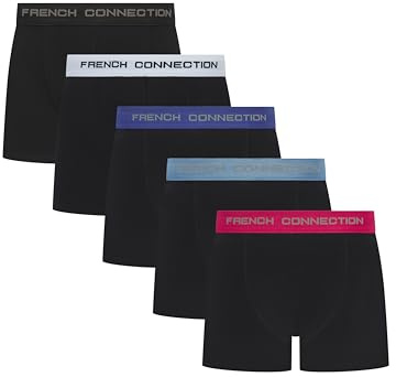 French Connection FC3 Mens Boxer Shorts Multipack Cotton Stretch Underwear