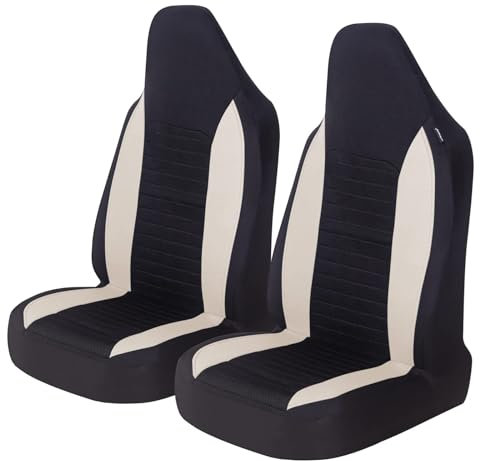 Autositzbezug für Toyota Aygo X AB70 Sitzbezüge Set für die Vordersitze Auto-Schonbezüge Sitzschoner-Auto,B-Beige