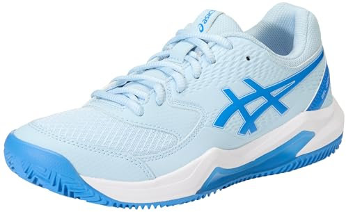 ASICS Damen Gel-Dedicate 8 Clay Sneaker, HELLBLAU/Blaue KÜSTE, 39 EU