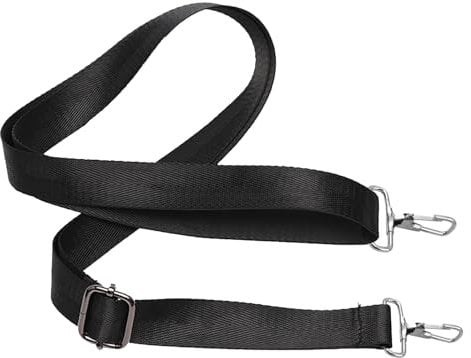 QIANCSJ Taschengurt 3.8cm Breit Taschengurte zum Wechseln Verstellbare Schwarz Schultergurt Für Taschen Handtaschen