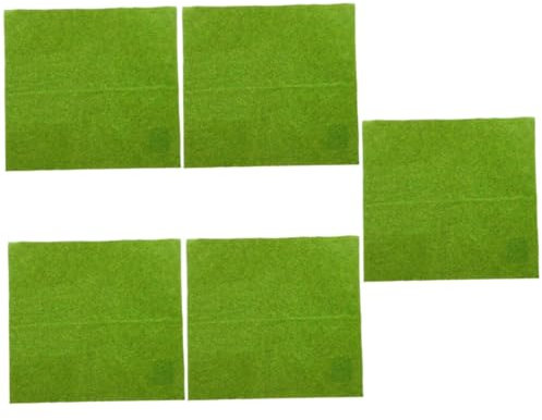 OFFSCH 5stücke Künstlicher Rasenteppich Fake Grass Mat Für Miniaturgarten Landschaftsgestaltung Realistische Für Dekoration Outdoor Und Indoor Anwendungen
