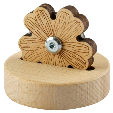 Lotsdonxia Coupe-fil en bois massif sculpté en forme de pétale SK5 en acier à haute teneur en carbone pour la couture, les loisirs créatifs