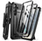 SUPCASE für Samsung Galaxy S25 Hülle Bumper Case mit 2 Vorderseite (ohne Displayschutz + mit Displayschutz) Outdoor Handyhülle mit Gürtelclip und Ständer [UBPro] für Galaxy S25 2025 (Schwarz)