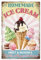 GLOBLELAND Sommer Eiscreme Kombination Retro Blechschild Eiswagen 12×8 Zoll Lustige Schilder Ice Cream Vintage Metallschild Für Dessert Laden Eiswagen Café Strand Meer Pool
