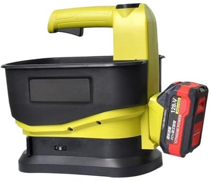 JISADER Electric Fertilizer Spreader Lightweight Seeder Portable Handheld Spreader