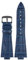 AXTGBHL 12 mm Lederarmband aus Edelstahl für Tissot, PRX-Serie, Super Player T137.407, Armband mit konvexem Ende, Herrenarmband (Blue-black-bucke)