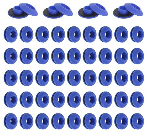 Udbrud 50 Pezzi Occhielli per Telone in Plastica, Occhiello per Telone Autoperforante, Generic Occhielli Per Teloni Occhielli Blu 28 x 28 x 12 mm per Tende Pavimenti Piscine Piscina