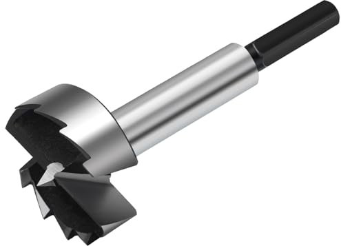 HSAWBIT 38mm Forstner Drill Bit for Woodworking, Forstner Bit Wood Drill Bits for Holes, Hinge Cutter (Ø38mm, length 90mm, HEX Shank)