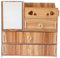 NIYANGLE 1pc Multifunctional Desktop Cosmetics Storage Rack Drawer Mirror Tissue Holder Cherry Organizer for Makeup Items for Home Dorm Use