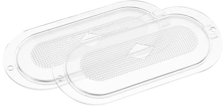 JECOMPRIS Lot De 2 Couvercles De Lampe Pour Machine À Fumer Lentille De Lampe Pour Hotte De Cuisine Abat-Jour De Rechange En Plastique Transparent