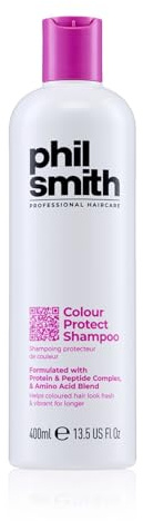 Phil Smith Colour Protect Shampoo 400 ml | Colour Shine Shampoo for Coloured & Highlighted Hair | Protection, Care & Long-Lasting Colour Brilliance