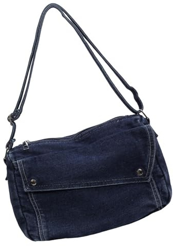 Kfwfuaee Praktische Stilvolle Jeans Umhängetasche Für Männer Und Frauen. Praktische Mit Reißverschluss Für Eine Unverzichtbare Japanischen Stil