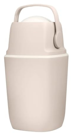 (air)well bin Windeleimer Geruchsdicht – Windelmülleimer mit Geruchsstopp-System, Einhändige Bedienung, Kapazität bis zu 23 Windeln, Hygienischer Wickeleimer für Badezimmer & Babyzimmer (Beige)