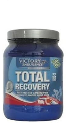 Victory Endurance Total Recovery (750g) Sabor Chocolate, Preparado Bebida Post-Entreno de Carbohidratos Electrolitos y Proteínas, Con BCAA 2:1:1, 12 Vitaminas y 9 Minerales, Recuperación Rápida