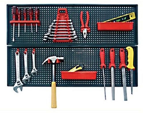Werkzeugwand Werkzeugwand 800x500 mm Lochwand ausziehbar aus Kunststoff NEU