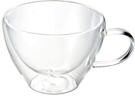 Luigi Bormioli 1442 doppelwandiges Borosilikatglas Cappuccino 385 ml, 2-er Set