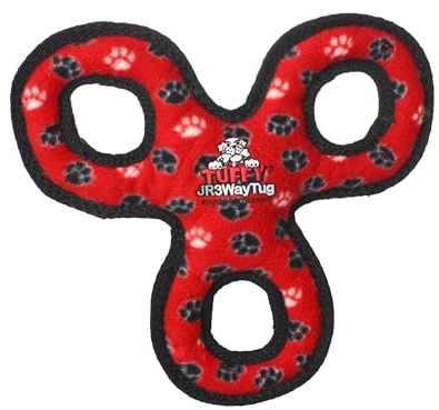 Tuffy Jr 3WayTug Red Paw