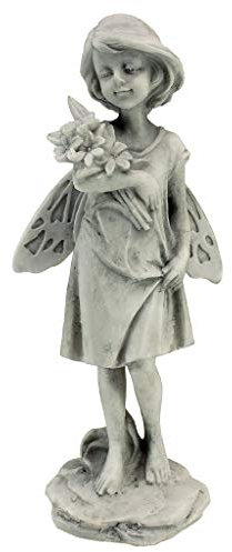 Design Toscano Rosengartenfee mit Blumen, Figur