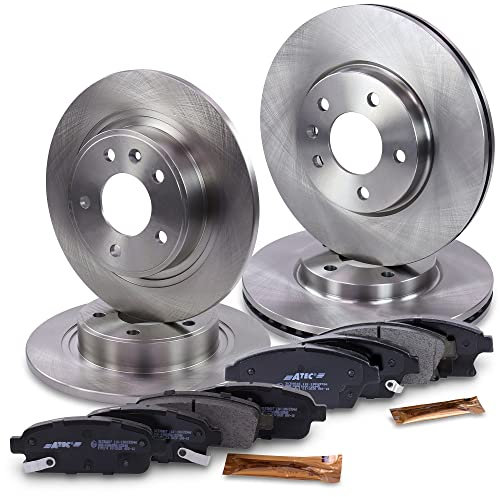 BESTPRICE Bremsenset inkl. Bremsscheiben vorne Ø 300 mm + hinten Ø 292 mm + Bremsbeläge vorne und hinten