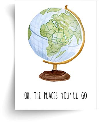Oh The Places You'll Go - Unframed Print