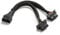 bbfly-B6 OBD II OBD2 16 Pin Verlängerung Male auf Dual Female Verlängerungskabel Adapter (30cm)