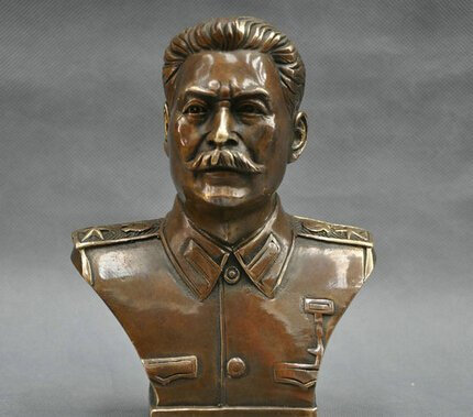 YUNHAO Bronzestatue, 15,2 cm, russischer Führer Joseph Stalin