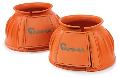 Shires ARMA Hufglocken Touch and Close orange XXL