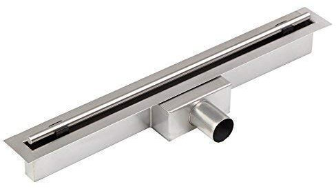 Edelstahl Duschrinne Siphon Bodenablauf Ablaufrinne Duschablauf Ablauf Rund - 70cm