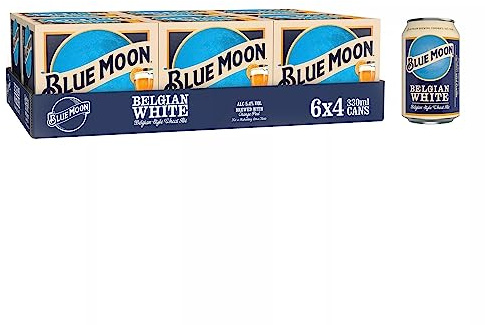 Blue Moon Belgian White Wheat Ale Beer 24 x 330 ml (cans)