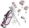 Aspire X1 Womens Golf Clubs Full Set, Includes Driver, Fairway, Hybrid, 6-PW Irons, Putter, Stand Bag, 3 H/C's, Light Graphite Shafts, Golf Clubs Women Right Handed, Purple, Regular or Petite Size