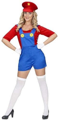 W WIDMANN MILANO Party Fashion - Kostüm Super Klempnerin, Anzug, Hut, Arbeiterin, Fasching