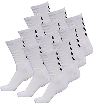hummel Unisex Fundamental Sportsocken - 12er Pack I Weiß 41/45