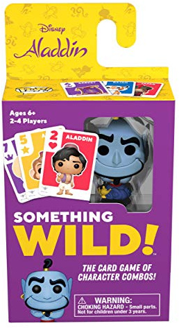 Funko 49357 Board Games 49357 Signature Something Wild Card Game-Aladdin, Multicolour