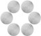 GLOBALDREAM Untersetzer Teller, 6 Stück Untersetzer Gläser Tischset Rund Vinyl Hohl Platzsets Abwischbar PVC Tischuntersetzer für Küche, Zuhause, Speisetisch (Silber, 10 cm, C01)