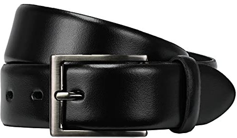LLOYD-Herren-Ledergürtel 35 mm Dorn-Schließe 05-Schwarz BW-95