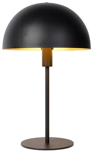 LUCIDE SIEMON - Tischlampe - Ø 25 cm - 1xE14 - Schwarz