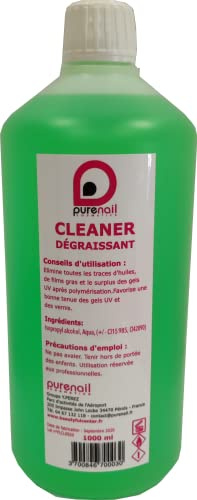 Purenail | CLEANER Sgrassatore | 1 Litro | per Gel UV | Unghie finte | Qualità Premium