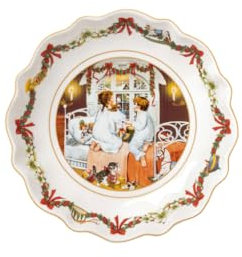 Villeroy & Boch - Centro pequeño Annual Christmas Edition 2022 16x16cm, porcelana Premium, pieza de coleccionista