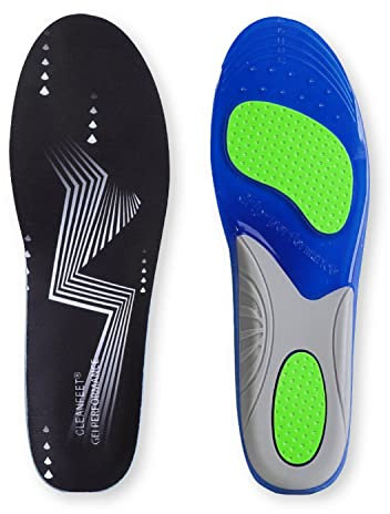 Gel Grip 3D Performance Sohle optimal für Arbeit, Sport, Freizeit mit Cleanfeet gegen Gerüche zuschneidbar (39-41)