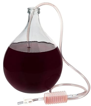 MIKONI Weinheber Set - Weinheber Abfüller Umfüller - PVC Schlauch, Glasröhrchen, Plastikklemme, Plastikpumpe - für Weinmacher - 2 m Schlauch, 8 mm Durchmesser - Bequemes Absaugen und Umgießen - MIKONI