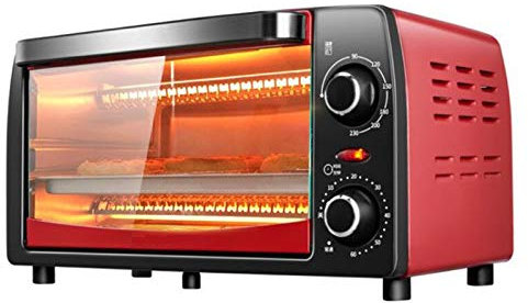 Countertop Oven 12L Electric Mini Oven 0-60 Min Precise Timing 230℃ Wide-Area Temperature Control Convection Toaster Oven - 1050W