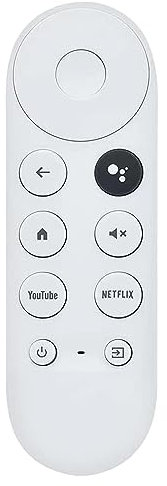 MYHGRC G9N9N Télécommande Vocale Bluetooth pour Google Chromcast TV 4K Snow, Remplacement Telecommande Google avec Netflix et Youtube Buttons (Télécommande Uniquement)